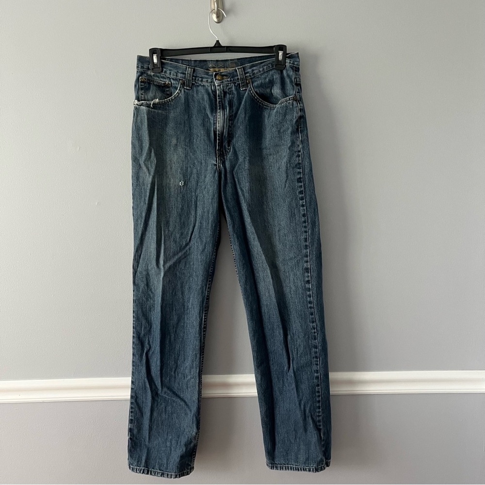 Axist Mens Blue Denim Jeans Relaxed Size 34 X 34